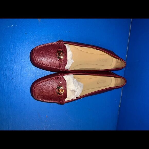 Michael Kors MG18F red leather ballet flats Women's 8.5 M EU 38.5 - Picture 6 of 6
